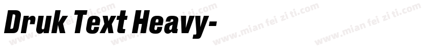 Druk Text Heavy字体转换